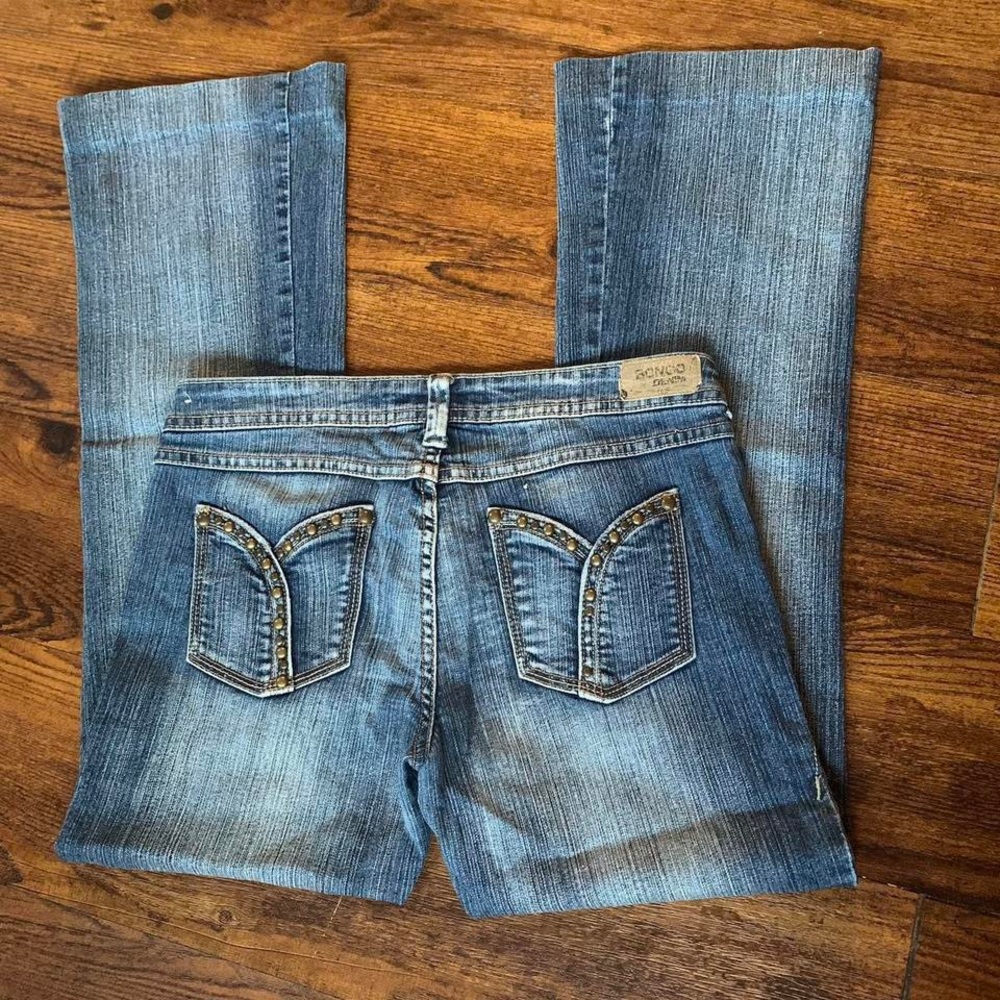 BONGO Y2K Mcbling Jeans with Embellished back Pockets - Picture 5 of 7